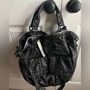 Vince Camuto black handbag- studded